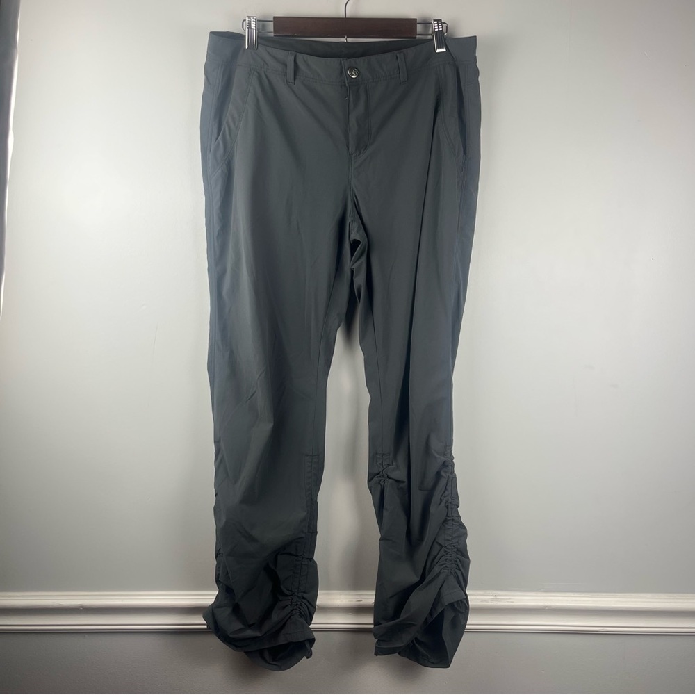 REI side ruched pants blue grey size 12